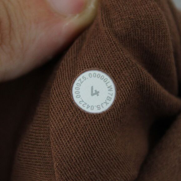 Lululemon Shorts Womens 4 Loungeful High Rise Short 4 Brown Comfy Cozy Fleece - Picture 8 of 13